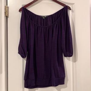 Deep purple long sleeve blouse!